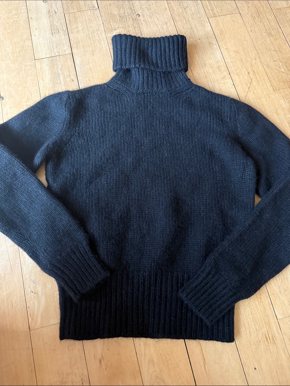 Ralph Lauren Collection Black Cashmere Turtleneck Sweater S